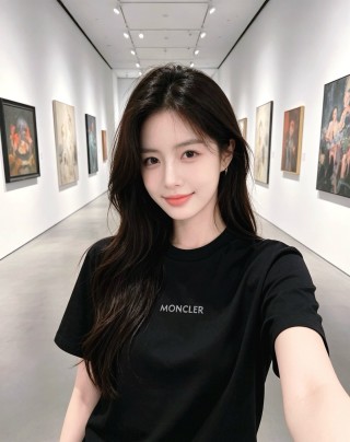 Moncler Black Logo T-Shirt view 4