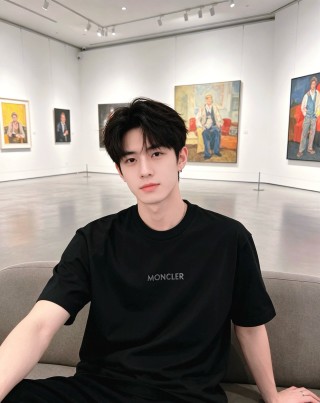 Moncler Black Logo T-Shirt view 9