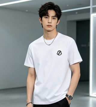 Stone Island White Compass Logo T-Shirt view 2