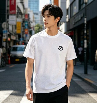 Stone Island White Compass Logo T-Shirt view 3