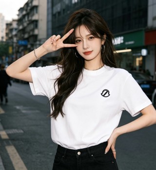 Stone Island White Compass Logo T-Shirt view 5