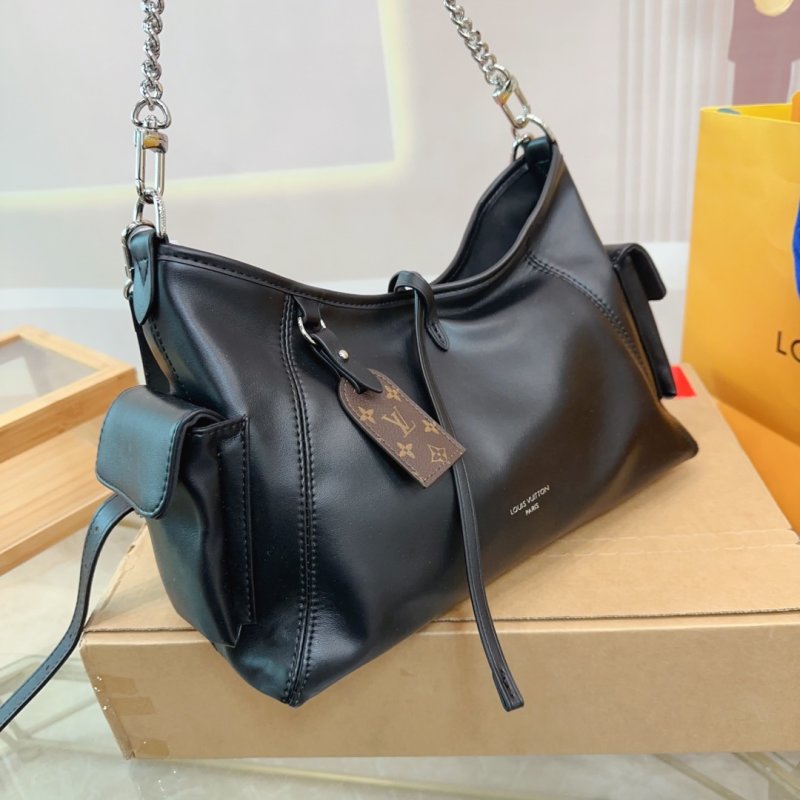 Louis Vuitton Dark Cargo Carryall Chain Shoulder Bag Black view