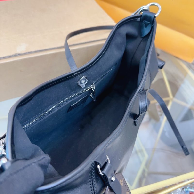 Louis Vuitton Dark Cargo Carryall Chain Shoulder Bag Black view