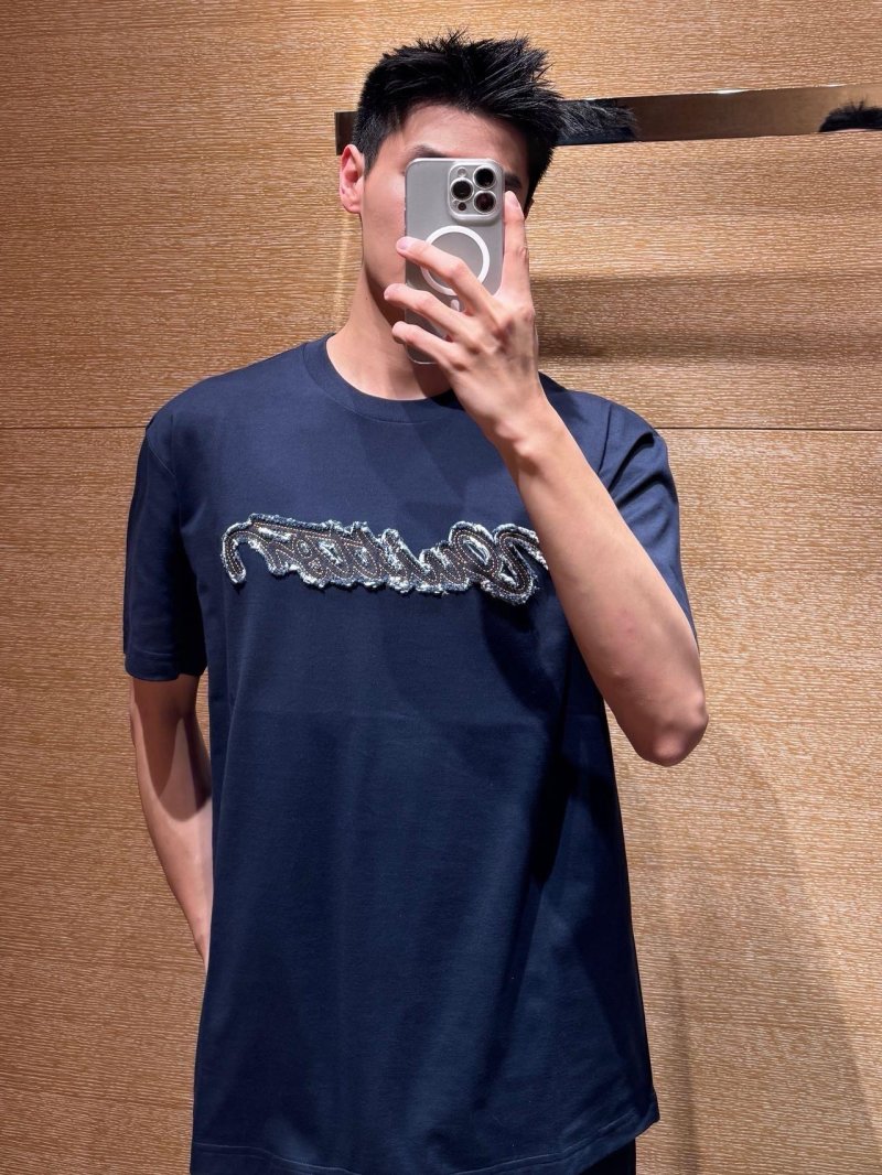 Navy Script Graphic Short-Sleeve T-Shirt view
