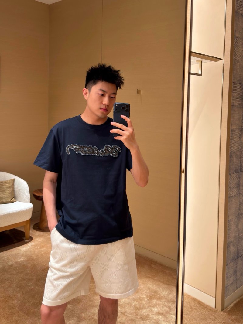 Navy Script Graphic Short-Sleeve T-Shirt view