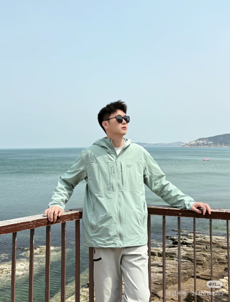 Essentials Fear of God Sage Green Zip-Up Windbreaker Jacket view