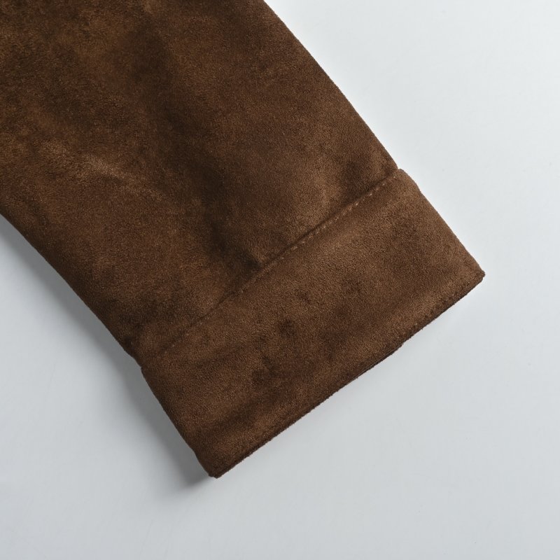 Louis Vuitton Monogram Suede Shirt Jacket Brown view