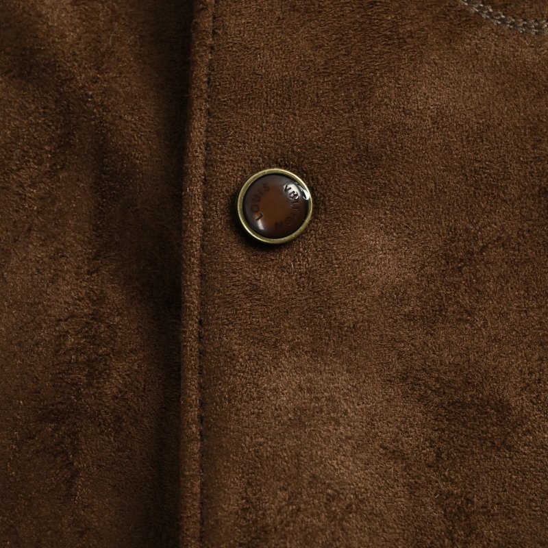 Louis Vuitton Monogram Suede Shirt Jacket Brown view