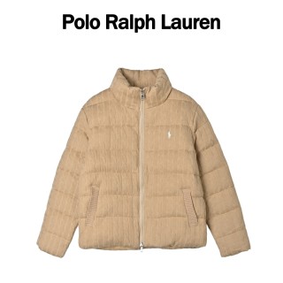 Polo Ralph Lauren Quilted Wool Blend Puffer Jacket Beige