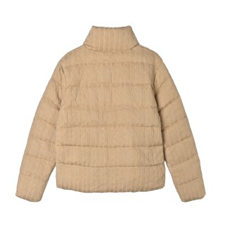 Polo Ralph Lauren Quilted Wool Blend Puffer Jacket Beige view 4