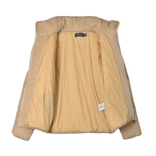 Polo Ralph Lauren Quilted Wool Blend Puffer Jacket Beige view 5