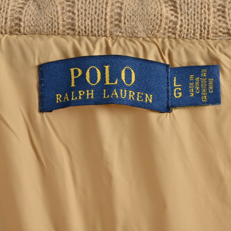 Polo Ralph Lauren Quilted Wool Blend Puffer Jacket Beige view