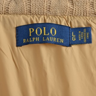 Polo Ralph Lauren Quilted Wool Blend Puffer Jacket Beige view 10