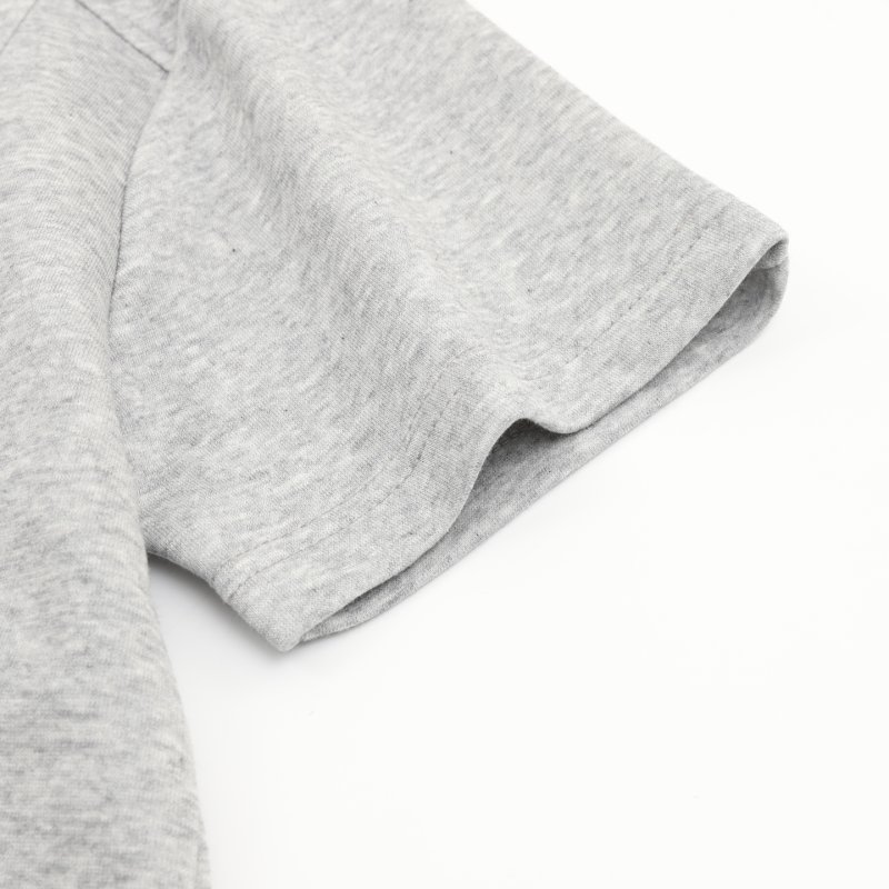 Grey Henley Short Sleeve T-Shirt view