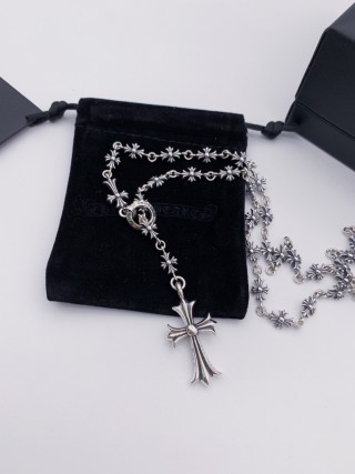 Chrome Hearts Cross Chain Necklace Silver view 2
