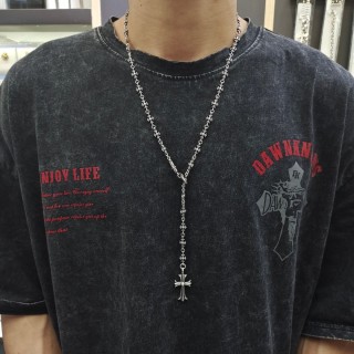 Chrome Hearts Cross Chain Necklace Silver view 7