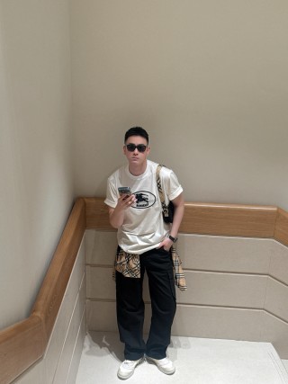 Burberry Pegasus Oval Cream Short Sleeve T-Shirt view 2
