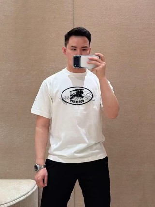 Burberry Pegasus Oval Cream Short Sleeve T-Shirt view 3