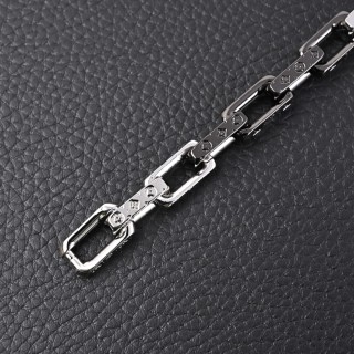 Louis Vuitton LV Bamboo Link Black & Silver Bracelet view 5