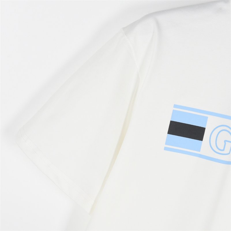 Gucci Logo Stripe White T-Shirt view