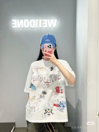 Oversized Vintage Graphic Print White T-Shirt view 4