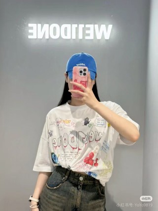Oversized Vintage Graphic Print White T-Shirt view 6