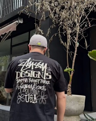 Stüssy Designs Summer 2023 Black T-Shirt