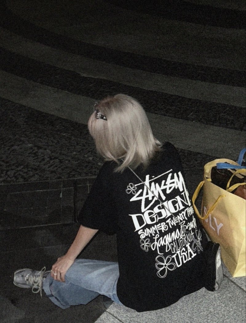 Stüssy Designs Summer 2023 Black T-Shirt view