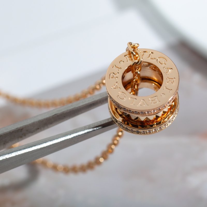 Bvlgari B.Zero1 Rock Gold Spiral Pendant Necklace view