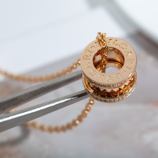 Bvlgari B.Zero1 Rock Gold Spiral Pendant Necklace view 2