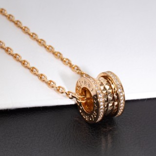 Bvlgari B.Zero1 Rock Gold Spiral Pendant Necklace view 3