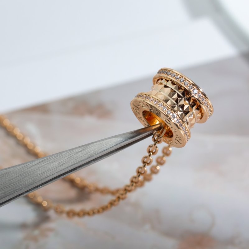 Bvlgari B.Zero1 Rock Gold Spiral Pendant Necklace view