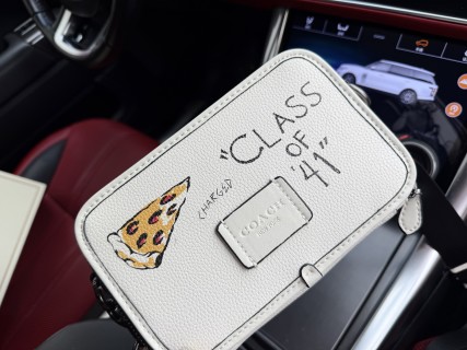 Coach Wyatt 20 Chalk White Leather Crossbody Bag view 5