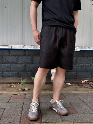 Black Drawstring Shorts