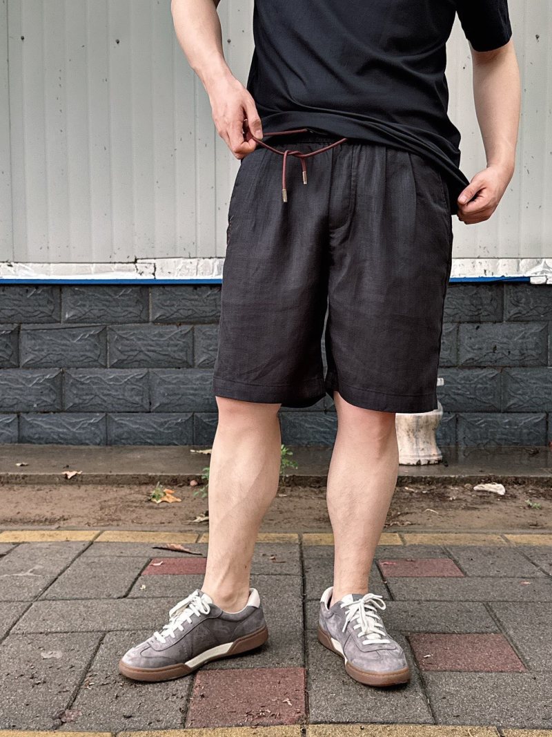 Black Drawstring Shorts view