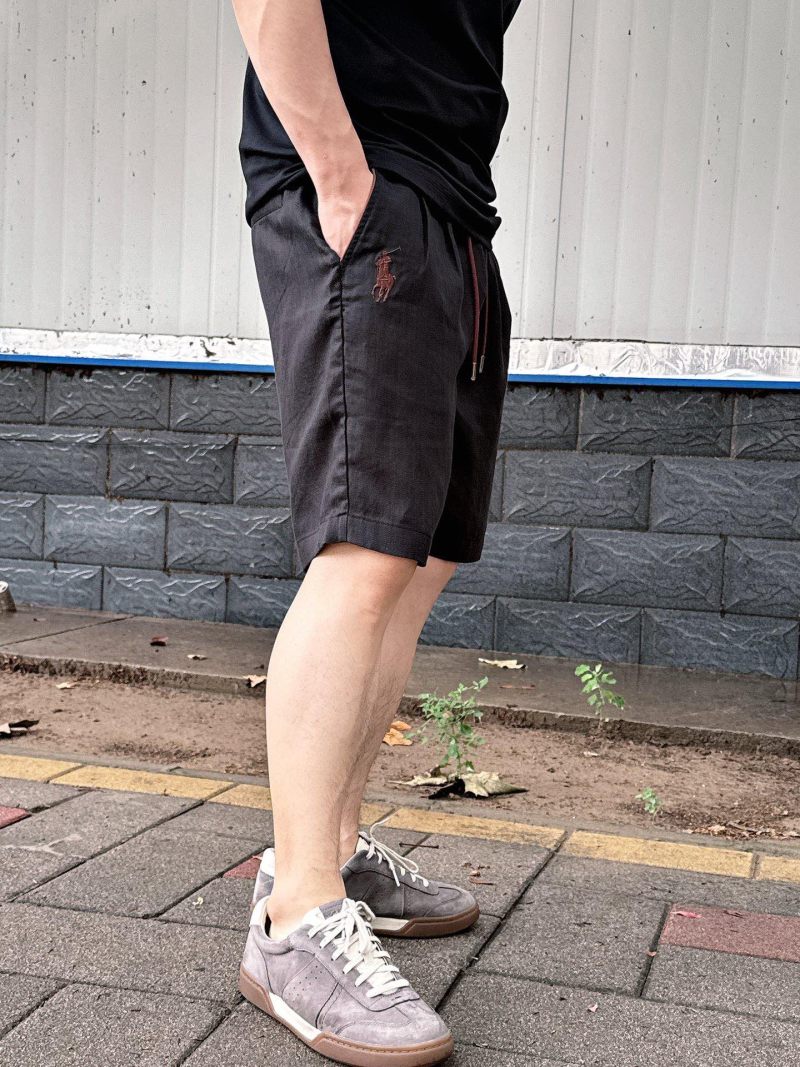 Black Drawstring Shorts view