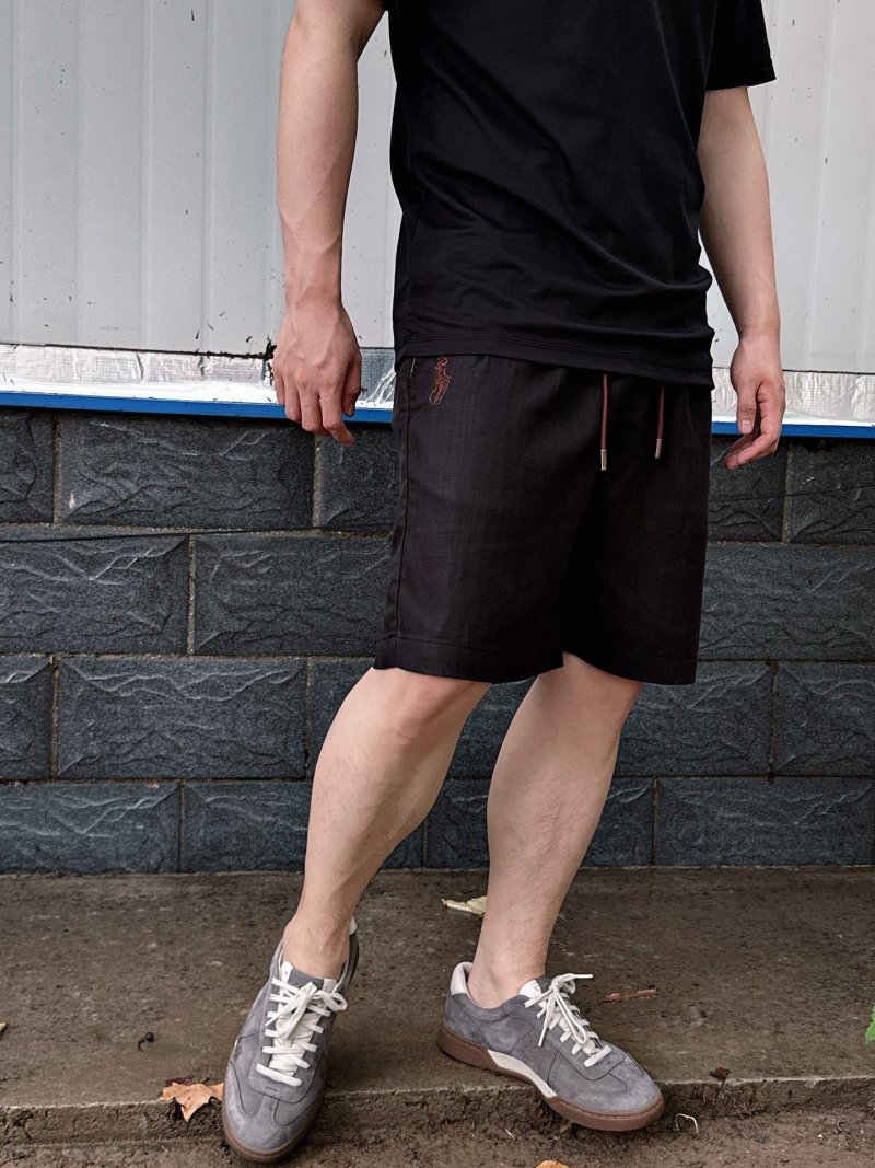 Black Drawstring Shorts view