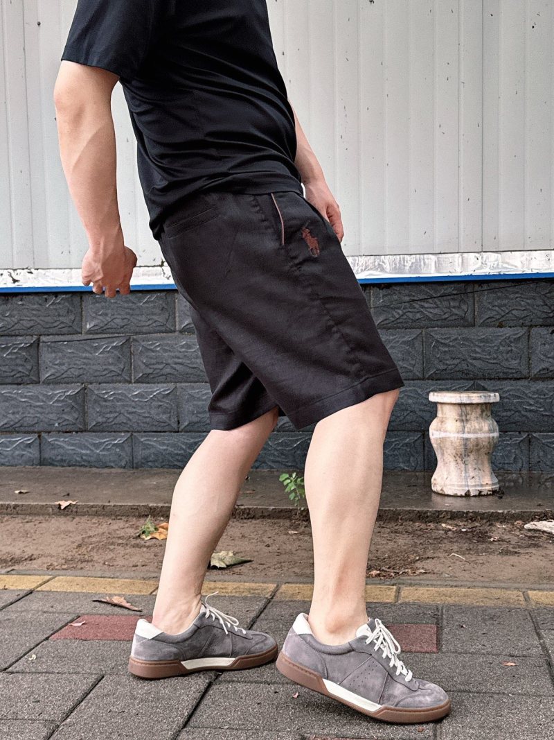 Black Drawstring Shorts view