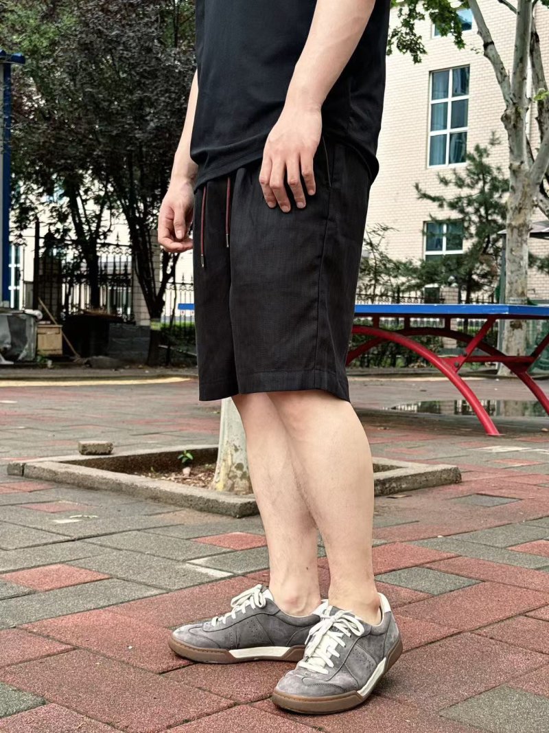 Black Drawstring Shorts view