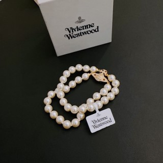 Vivienne Westwood Saturn Pearl Bracelet Gold view 4