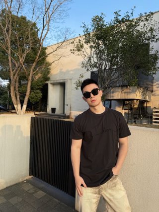 Dior Script Embroidered Black T-Shirt view 2