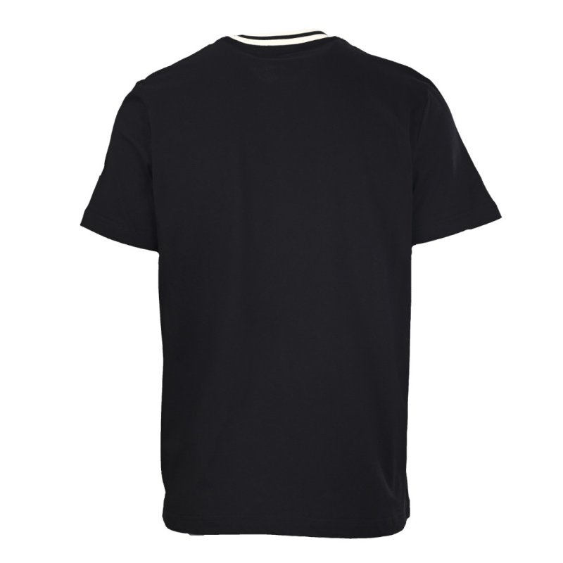 Black Short Sleeve T-Shirt with Embroidered Graphic Print view