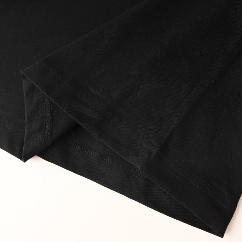 Black Short Sleeve T-Shirt with Embroidered Graphic Print view