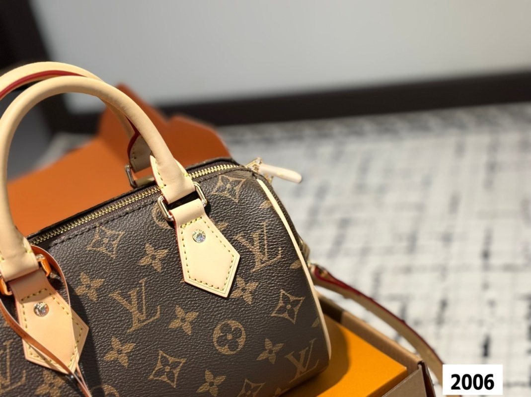 Louis Vuitton Speedy Monogram Canvas Handbag Brown view