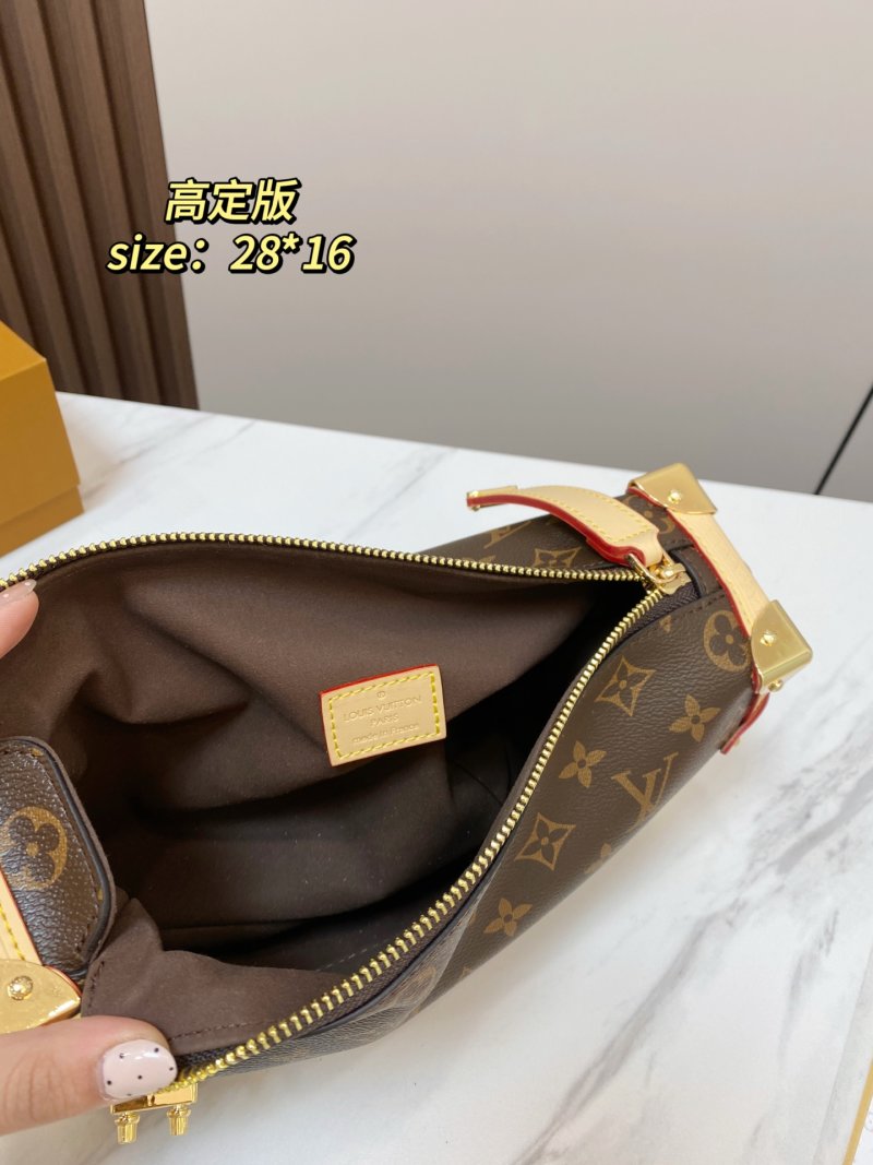 Louis Vuitton Monogram Soft Box Shoulder Bag - Brown/Cream view