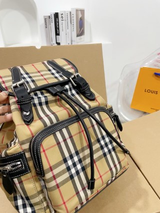 Burberry Classic Check Backpack Beige view 2