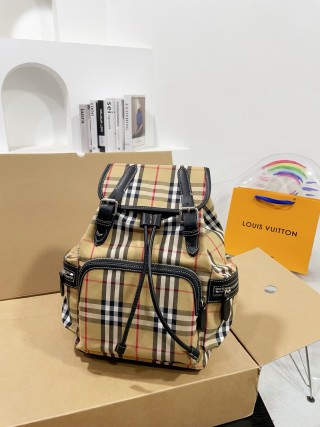 Burberry Classic Check Backpack Beige view 3