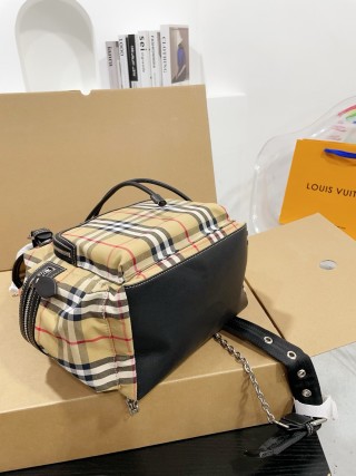 Burberry Classic Check Backpack Beige view 8