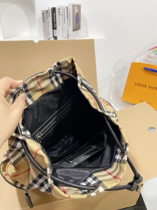 Burberry Classic Check Backpack Beige view 9