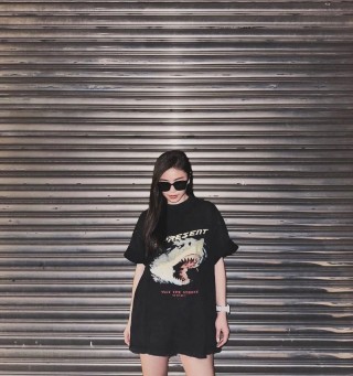 Essentials Black Shark Graphic T-Shirt view 2